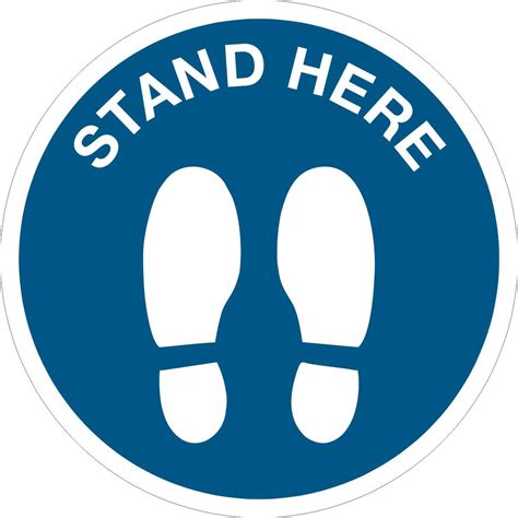 Stand Here Floor Graphic Sign Shop Ireland Css Signs
