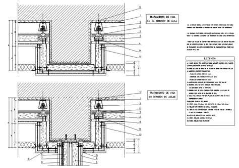 Insulation Of Beams In Classroom Section Detail Dwg File Cadbull