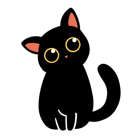 Cute Black Cat 14179737 Png