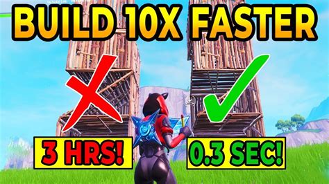 How To Be A Pro Builder 10x Faster In Fortnite Battle Royale Best Fast
