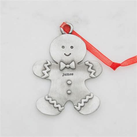 Gingerbread Dad Ornament Pewter By Lisa Leonard Designs