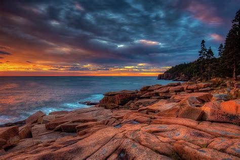 Sunrise On The Maine Coast Photograph By Mike Deutsch Fine Art America