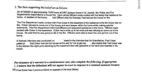 Read Probable Cause Statement