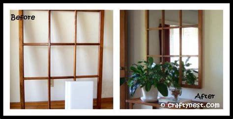 Rustic window frame window frames do it yourself projects diy projects to try farmhouse style decorating farmhouse decor farmhouse windows vintage frames vintage. Salvaged window frame mirror - DIY Home Tutorials