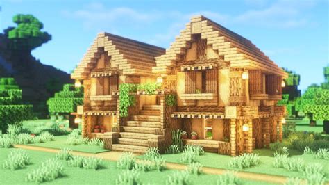 ⚒️ Minecraft How To Build A Oak Starter Survival House Minecraft Map