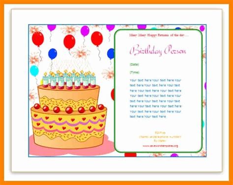 Microsoft Publisher Birthday Card Templates Free Printable Templates