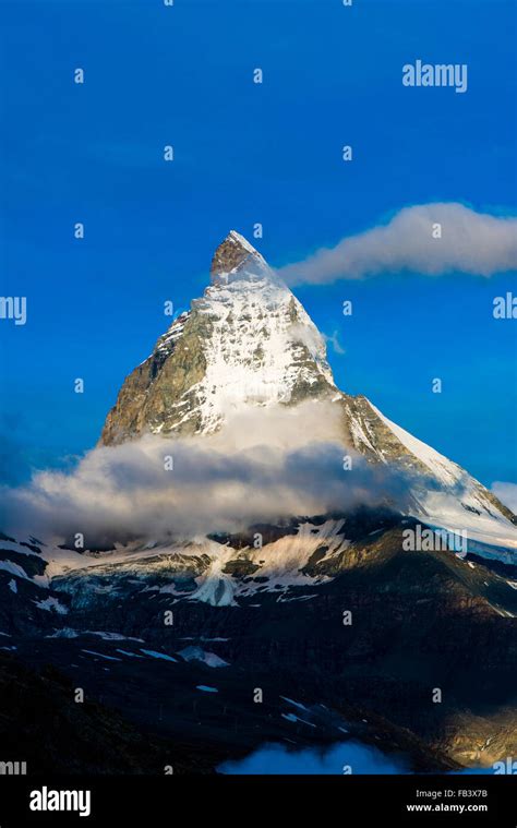 Mountain Matterhorn Monte Cervino Mont Cervin 4478 M Rotenboden