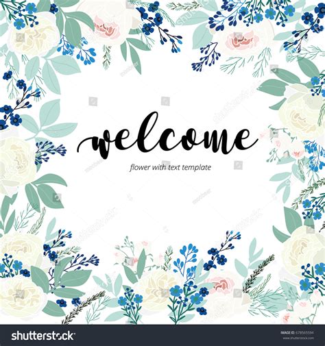 Welcome Sign Flowers Images Stock Photos And Vectors Shutterstock