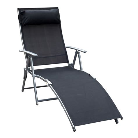 These chairs are perfect for use at the beach or in a public park. Chaise Lounge Chair Folding Pool Beach Yard Adjustable ...