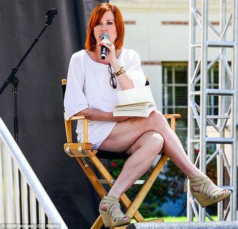Radiant In White Molly Ringwald Shows Off Her Legs At Book Reading In Los Angeles Nowmynews