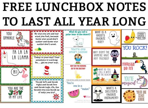 Lunch Box Notes For Kindergarteners Needhac