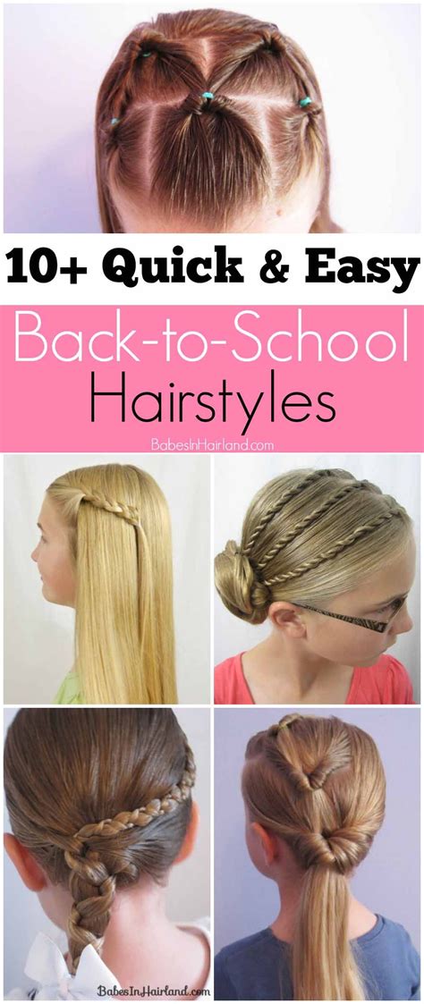 We show you how to get the best looks for school with our expert school hairstyle guide & tips. 10+ Quick and Easy Back-to-School Hairstyles | Back to ...