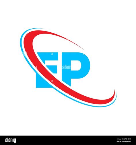 Ep E P Letter Logo Design Initial Letter Ep Linked Circle Uppercase