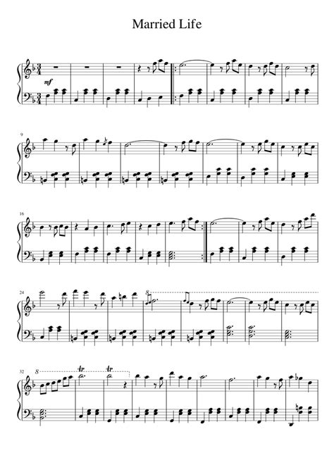 Carl sells toy balloons from a cart at a zoo ellie works at. Married Life sheet music for Piano download free in PDF or MIDI