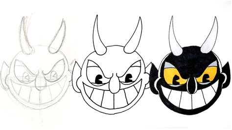 Cuphead Devil Coloring Pages How To Draw The Devil From Cuphead Step Images And Photos Finder