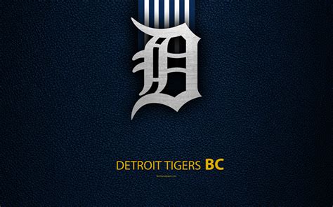Download Wallpapers Detroit Tigers 4k American Baseball Club Central