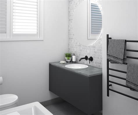 Waterproof Wallpaper For Bathrooms Nz : Buy Blue Tile Wallpaper Peel