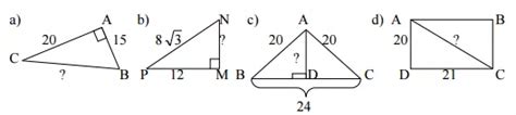 Teorema Lui Pitagora Probleme Rezolvate Geometrie Gimnaziu Fise De