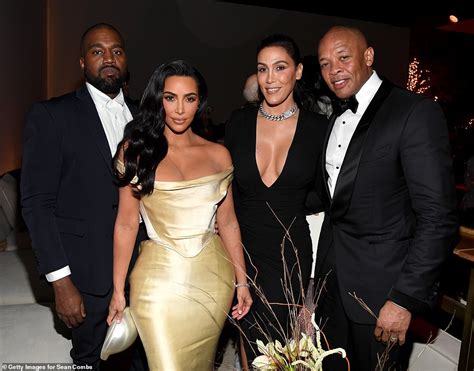 kim kardashian leads the glamour at diddy s belated 50th birthday party daily mail online