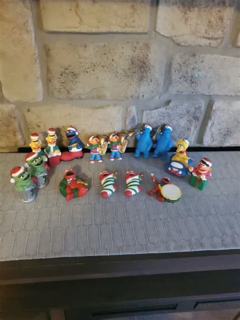 Christmas Ornaments Sesame Street Jim Henson Prod Muppet Lot 15