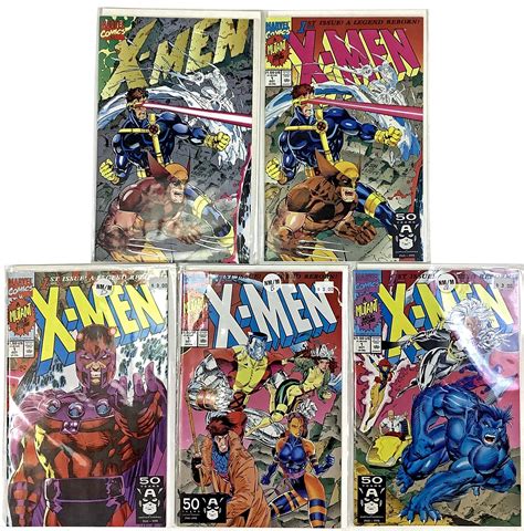 Lot 5 Marvel Comics X Men 1 Variant Covers