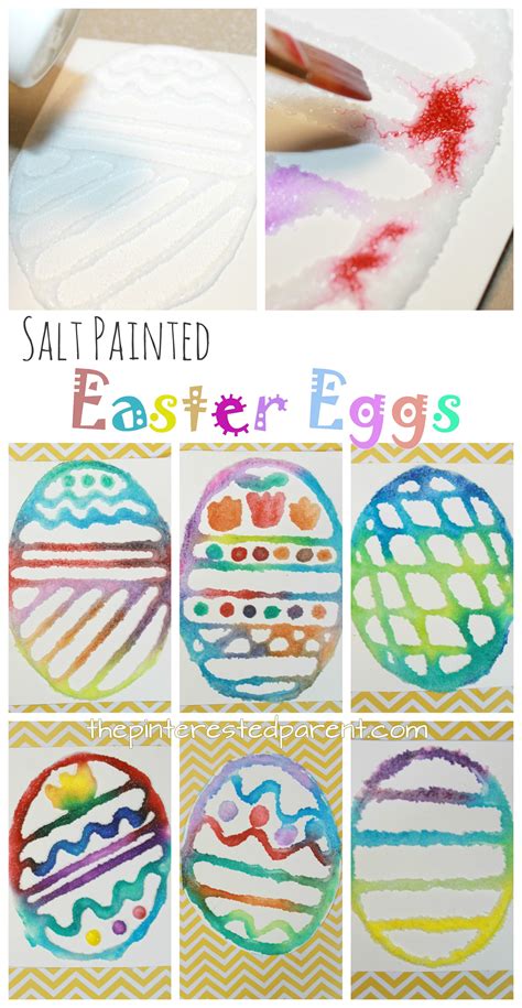 Salt Painted Easter Eggs The Pinterested Parent