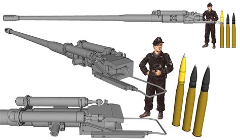 Fictional 128mm Tank Gun By Khk Wabrik On Deviantart