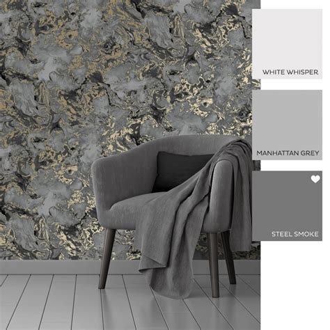 Liquid Marble Wallpaper Charcoal Gold 1000x1000 Wallpaper