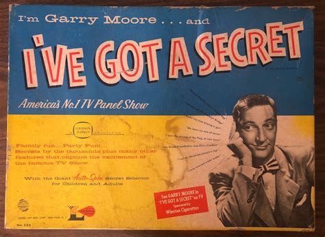 Vintage 1956 Ive Got A Secret Gary Moore Tv Show Board Game Etsy