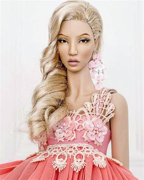 Barbie Pink Dress Doll Dress Barbie Doll Fashion Royalty Dolls Fashion Dolls Glam Doll