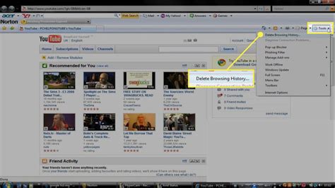 How To Delete Browsing History In Internet Explorer 7