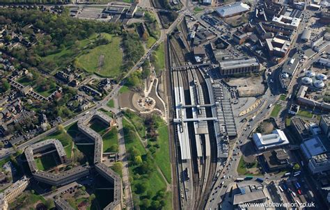 Sheffield Station From The Air Aerial Photographs Of Great Britain By
