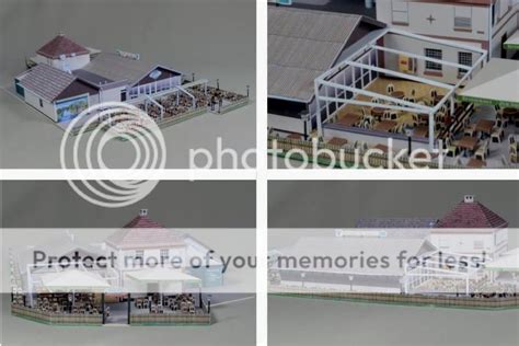 Papermau On The Sieg Ferry Restaurant Paper Model In 1100 Scale By