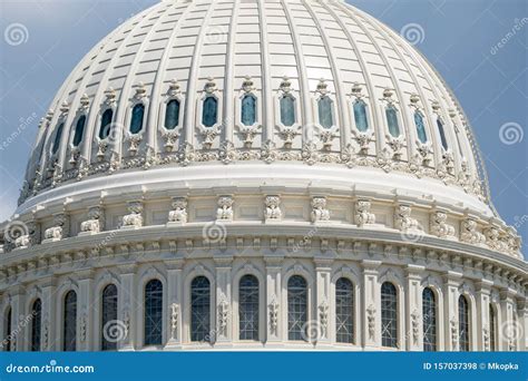 Close Up View Of The United States Capitol Dome Stock Photo Image Of