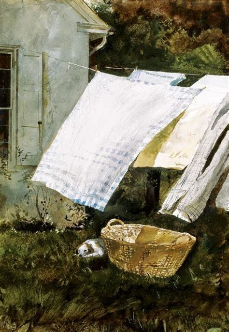 Content In A Cottage Laundry Day By Andrew Wyeth