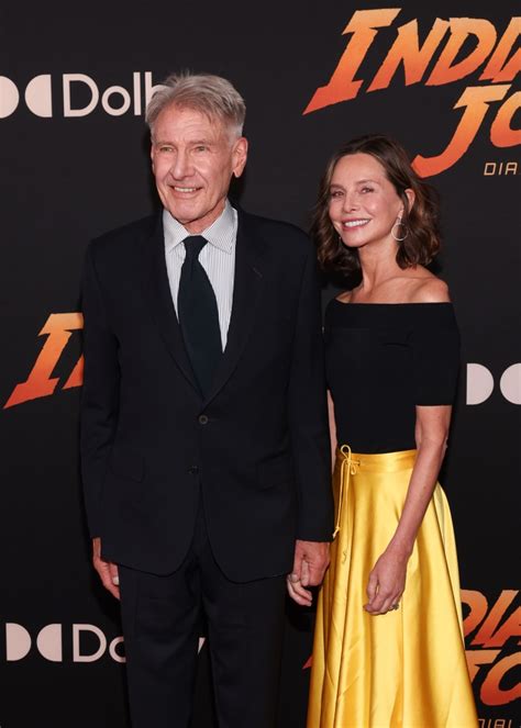 Harrison Ford And Calista Flockhart Hold Hands At Indiana Jones And