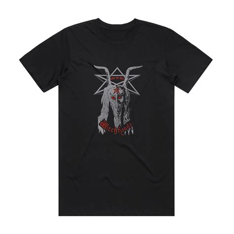 Witchfynde Give Em Hell Album Cover T Shirt Black Album Cover T Shirts