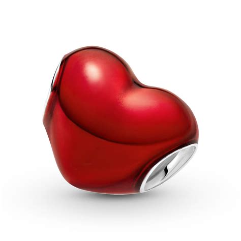 Pandora Metallic Red Heart Enamel Charm C Ben Bridge Jeweler