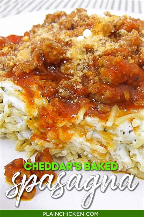 Easy baked spaghetti squash recipe with chicken, parmesan, and fresh lemon. Baked Spasagna - The BEST Baked Spaghetti - Plain Chicken