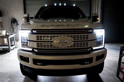 Recon® Ford F 350 2018 Black Led Cab Roof Lights