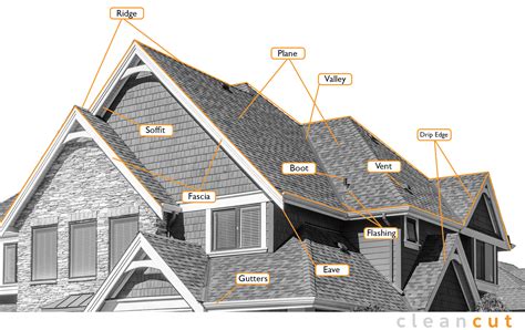 The Mains Parts Of A Roof Diagram