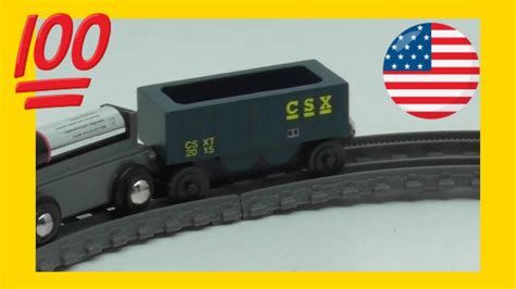 Unpack Whittle Shortline Railroad The 3 Csx Hopper Wooden Train Toy 05468 Youtube
