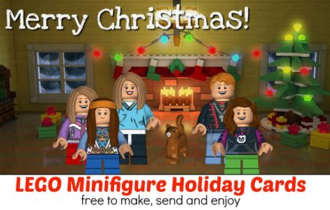 Make Your Own Lego Minifigure Holiday Cards Mess For Less