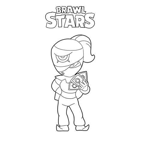 Kleurplaat lunar sprout brawl stars; Leuk voor kids kleurplaatTara in 2020 | Tekentutorials ...