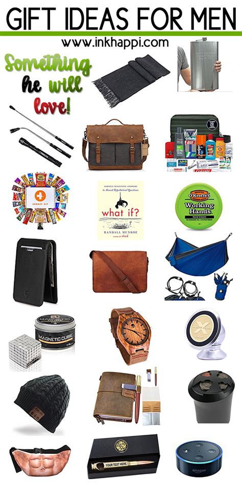 From thoughtful gifts he'll cherish forever, to kitschy stocking stuffers just for fun, we've got gift ideas for men that your husband, dad, brother, or 56 best gift ideas for men who claim they don't need anything. Gifts for Men... 20 ideas to help you find the perfect ...