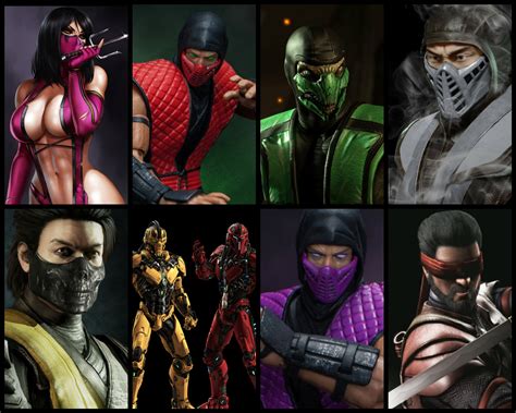 Mortal Kombat Characters The Evolution Of Mortal Kombat Character Select Screen Themes 1992