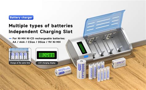 6 Packs D Rechargeble Batteries 12v 8000mah Nimh With