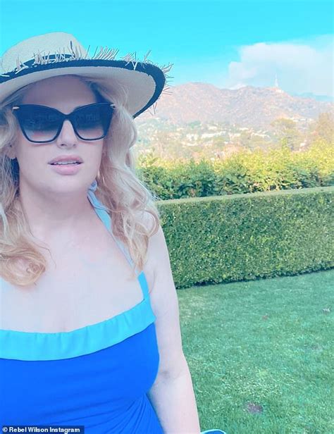Rebel Wilson Continues To Flaunt Her 18kg Weight Loss In Bright Blue