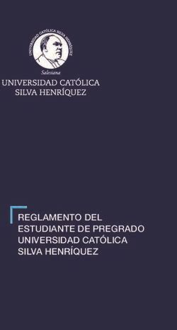 REGLAMENTO DEL ESTUDIANTE DE PREGRADO UNIVERSIDAD CATÓLICA SILVA HENRÍQUEZ
