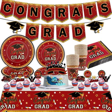 Buy Graduation Party Supplies 2022 Graduation Plates And Napkins Congrats Grad Plates Cups